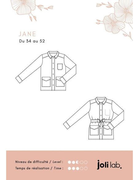 Patron de veste Jane - Joli Lab