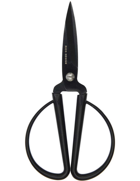 Ciseaux de précision grands anneaux noirs Rico Design 14 cm