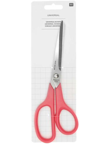 Ciseaux universels rose fluo Rico Design 23 cm