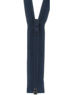 Fermeture séparable nylon super fine - Bleu marine