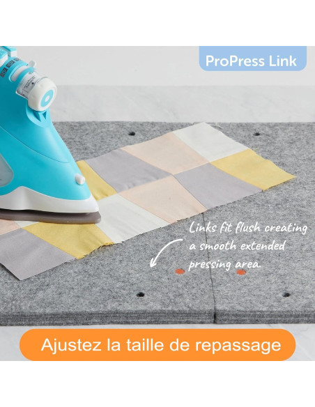 Tapis de repassage en laine évolutif 35 cm x 35 cm Pro Press Link Oliso