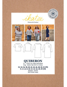 Patron de t-shirt ou robe marinière Quiberon - Ikatee 2