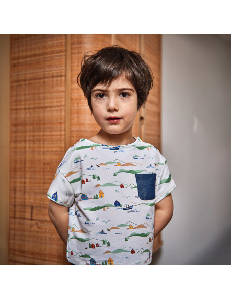 Patron de t-shirt ou robe marinière Quiberon Kids - Ikatee
