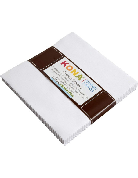 Charm Squares  Kona - White 42