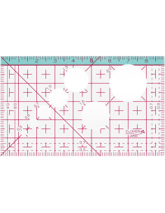 Mini règle japonaise 9 cm x 5,5 cm Clover 2