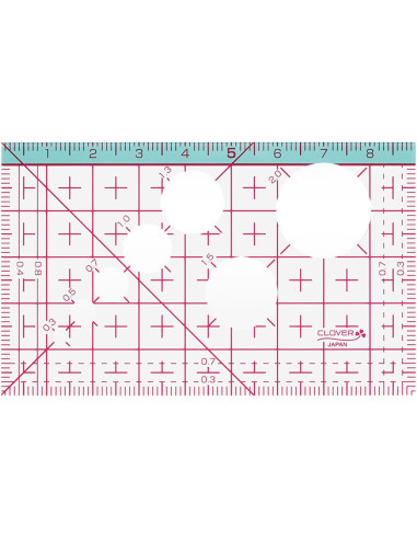 Mini règle japonaise 9 cm x 5,5 cm Clover