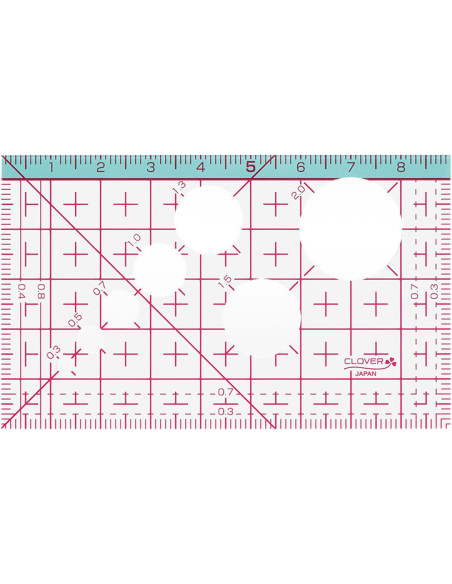 Mini règle japonaise 9 cm x 5,5 cm Clover