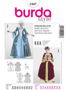 Patron robe rococo - Burda 2447