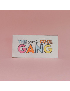 Lot de 6 étiquettes tissées - The super cool GANG 2