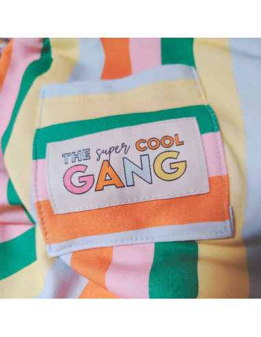 Lot de 6 étiquettes tissées - The super cool GANG