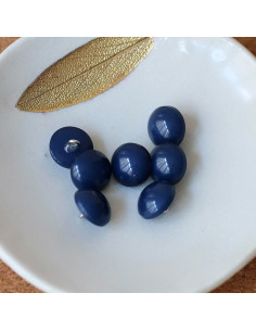 Bouton demi-sphère à queue - Bleu marine