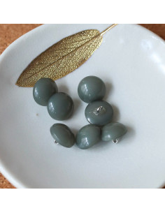 Bouton demi-sphère à queue - Verveine