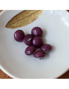 Bouton demi-sphère à queue - Violet