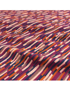 Tissu popeline de viscose Roc bleu - Églantine & Zoé