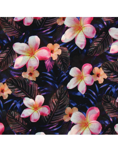 Tissu voile de polyester - Jungle night