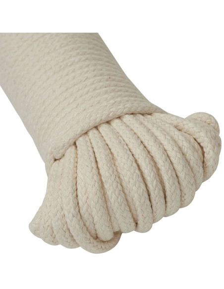 Corde coton tressé naturel 6 mm x 30,5 mètres The Gypsy Quilter