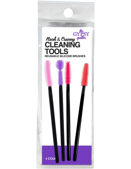Set 4 outils pour nettoyage de machines à coudre en silicone réutilisable The Gypsy Quilter