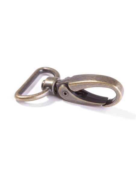 Mousqueton métal 25 mm - Bronze