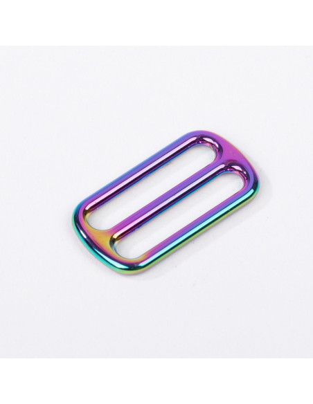 Boucle coulissante métal - Rainbow 25 mm
