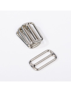 Boucle coulissante métal - Argent 40 mm 2