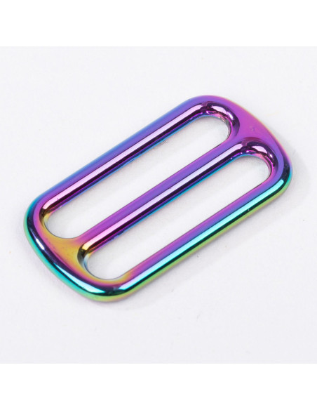 Boucle coulissante métal - Rainbow 40 mm