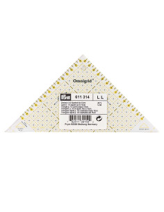 Règle triangle rectangle Omnigrid 1/2 carrés