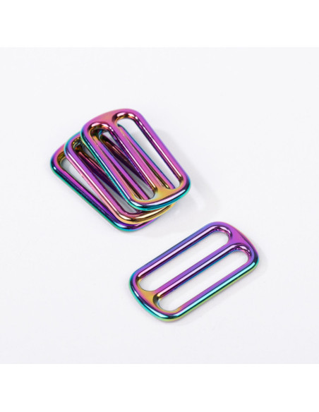 Boucle coulissante métal - Rainbow 40 mm