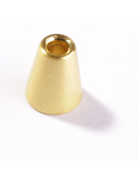 Embout clochette métal pour cordons - Or
