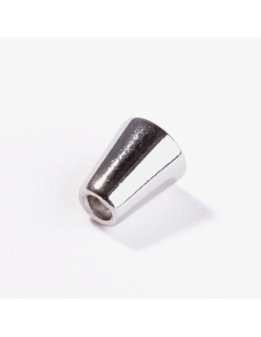 Embout clochette métal pour cordons - Argent