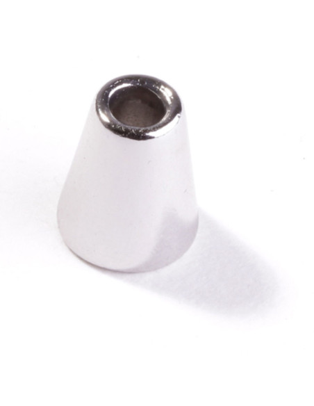 Embout clochette métal pour cordons - Argent