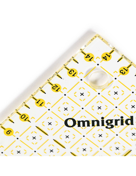 Règle triangle rectangle Omnigrid 1/2 carrés