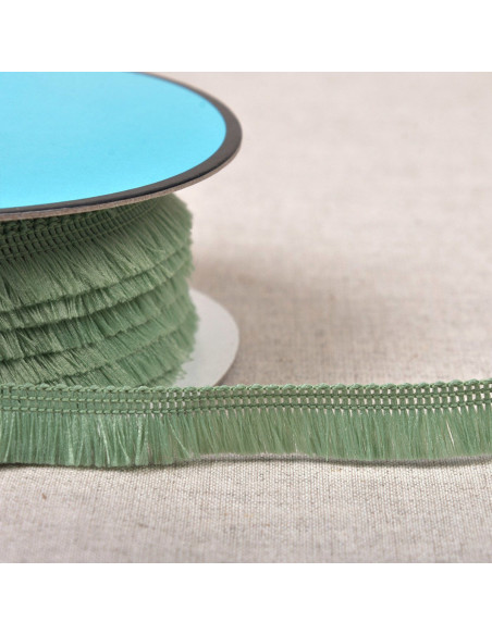 Mini frange - Vert amande