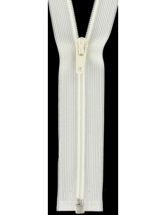 Fermeture séparable nylon super fine - Blanc cassé
