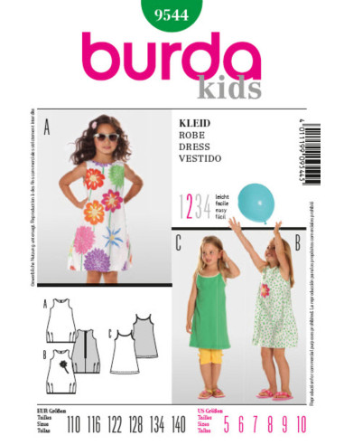Patron de robe - Burda 9544