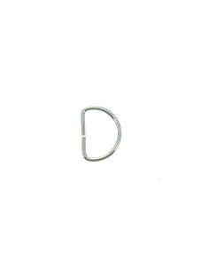 Anneau en D 16 mm - Argent