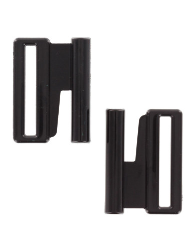 Clips attache bûchette maillot de bain - Noir - 40 mm