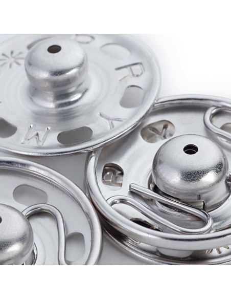 Boutons pression à coudre 30 mm - Argent