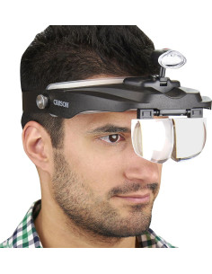 Lampe loupe serre-tête Magnivisor Deluxe Carson Optical 2