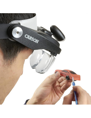 Lampe loupe serre-tête Magnivisor Deluxe Carson Optical