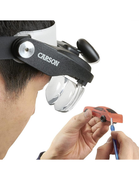 Lampe loupe serre-tête Magnivisor Deluxe Carson Optical