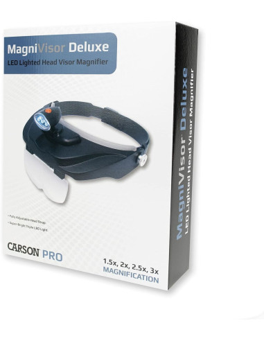 Lampe loupe serre-tête Magnivisor Deluxe Carson Optical