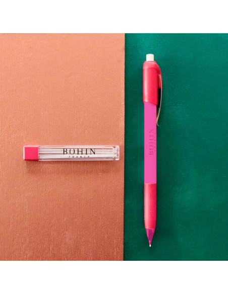 Crayon craie porte-mines extra-fin Bohin - Crayon rose