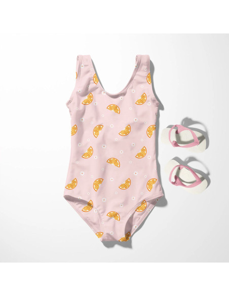 Tissu lycra maillot de bain - Tranche de citron