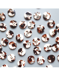 Paquet de 15 boutons en biorésine 15 mm 4 trous - Wuthering 2