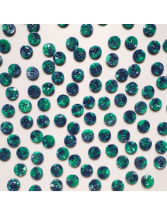Paquet de 15 boutons en biorésine 15 mm 4 trous - Wicked 2