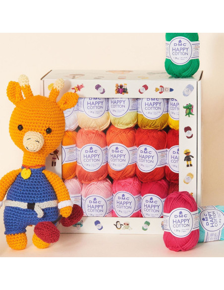 Coffret 30 pelotes Happy Cotton DMC