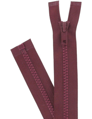 Fermeture éclair séparable synthétique - Bordeaux