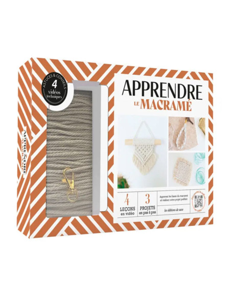 Coffret apprendre le macramé