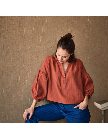 Patron de blouse ou robe Okinawa - Ikatee