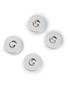 Lot 3 boutons magnétiques à coudre - Argent 2
